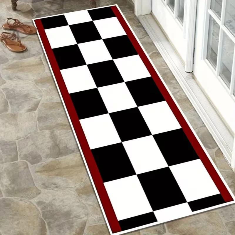 VIKAMA Garage Mat Racing Motorcycle Display Carpet for Hallways, Bedrooms and Play Areas Non-Slip Floor Mat for Home Decor