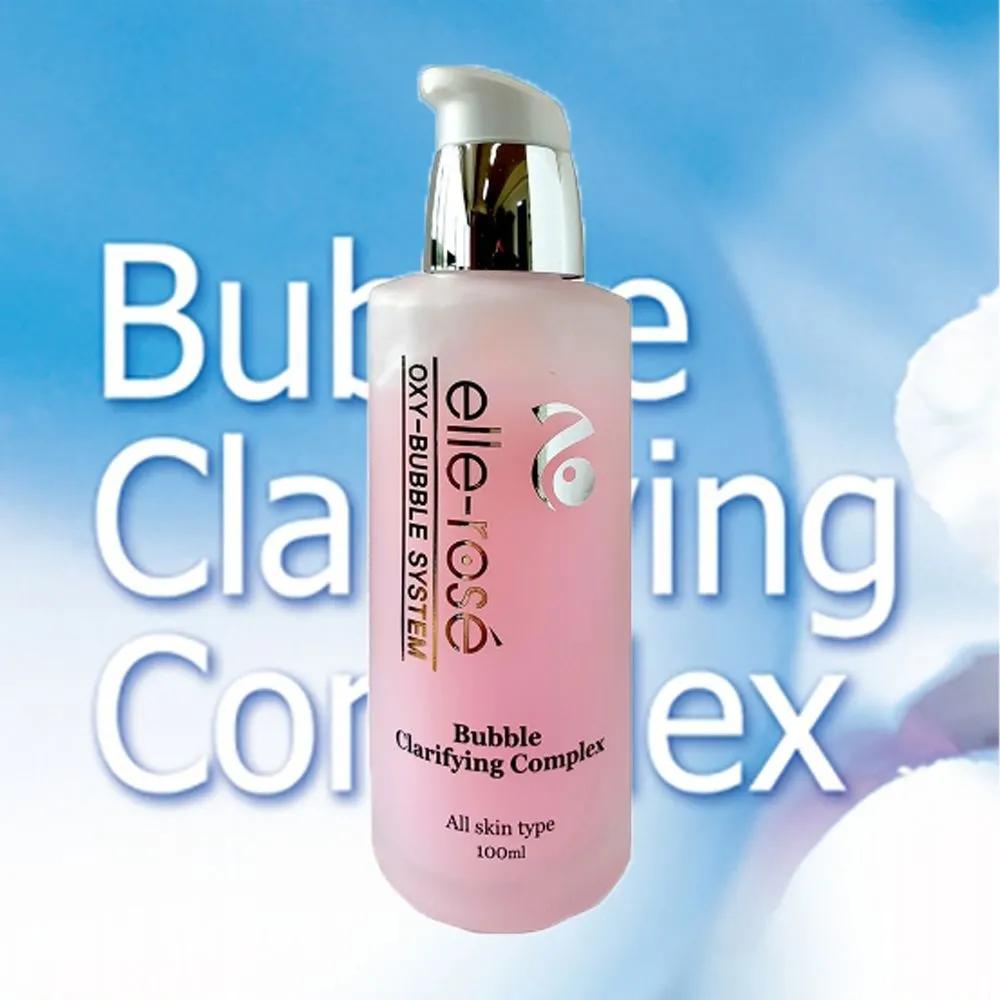 Ellenose Bubble Clarifying Complex: Removes impurities and sebum, cleanses pores, and exfoliates.