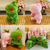 Adorable Plush Dinosaur Pillow Cute Snack Dinosaur Stuffed Toy Perfect Birthday Gift For Girls