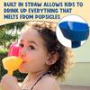 Drip-Proof Popsicle Rack Drip Free Ice Holder No Mess Free Frozen Treat Rack Popsicle Holder With Straw For Kid Ice Cream Summer