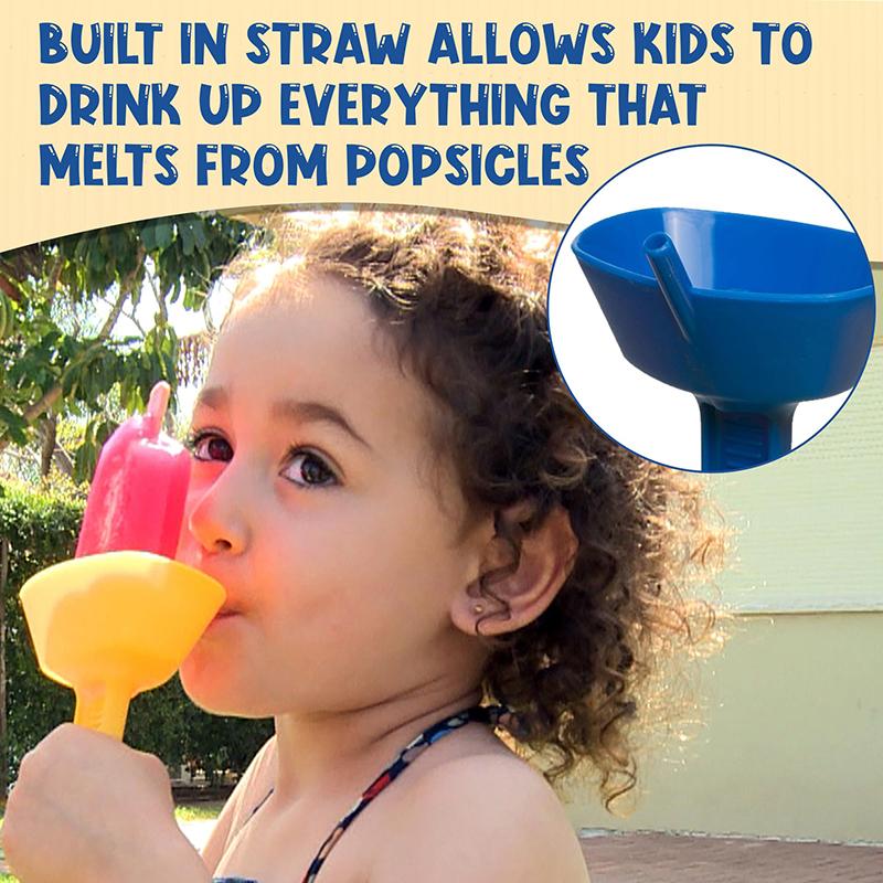 Drip-Proof Popsicle Rack Drip Free Ice Holder No Mess Free Frozen Treat Rack Popsicle Holder With Straw For Kid Ice Cream Summer