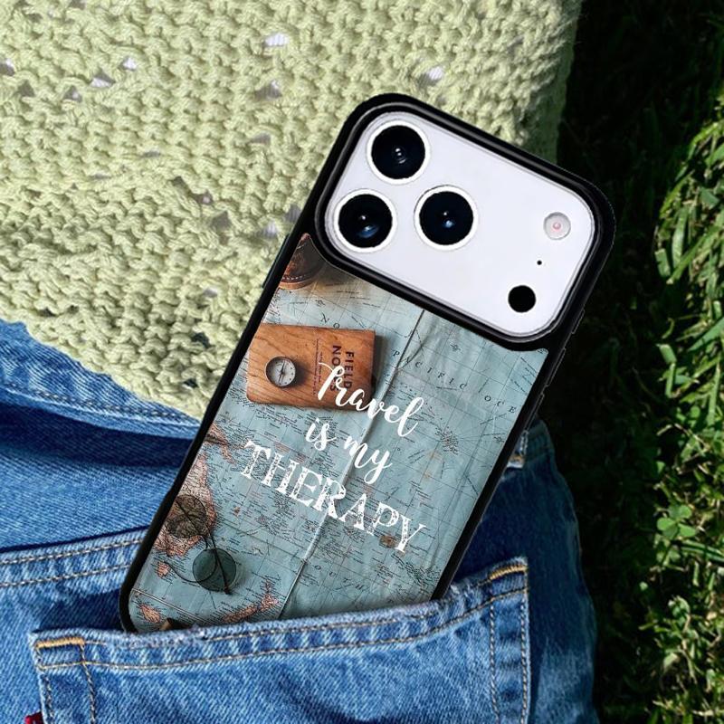 Travel inspiration soft Phone Case For iPhone 17 AIR 16 Pro Max 15 14 Pro 11 12 13 Shockproof Silicone Cover
