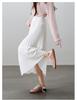 High waisted pleated skirt 2026 spring fashion loose and versatile mid to long A-line umbrella skirt