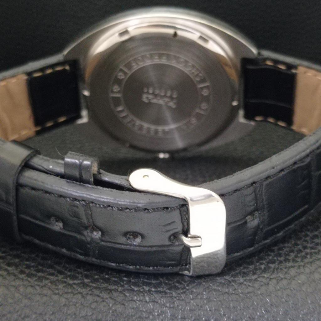 VINTAGE HMT JANATA HAND-WINDING INDIAN MENS BLACK COLOR DIAL WATCH a702052-5 R208-a702052