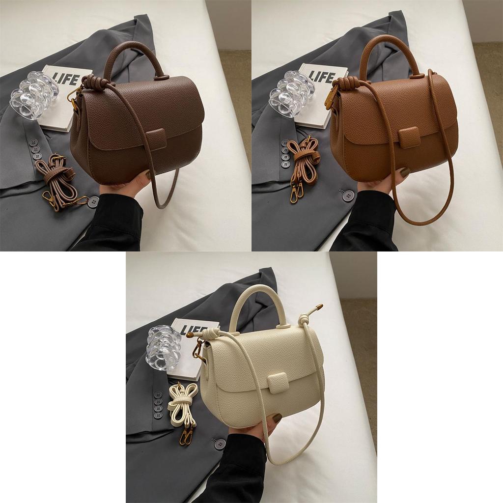 Korean Style Handbag Women 2023 New Autumn Winter Vintage Fashion Square Bag High-end Small Batch Design Shoulder Bag