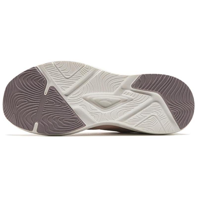 Anta Cushioning Wear-Resistant Low-Top Running Shoes Women's Gray Pink Sneakers 122427718-4