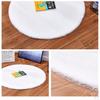 Round Shaped Rug Artificial Wool Hairy Carpet Floor Mat Soft Area Tapetes,60cm