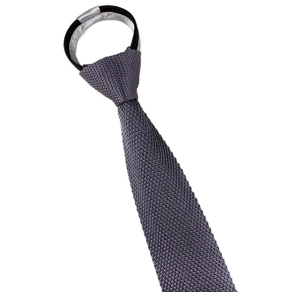 Adjustable Lazy Men Knot-free Tie Flat Head Automatic Zipper Necktie  Suit Accessories