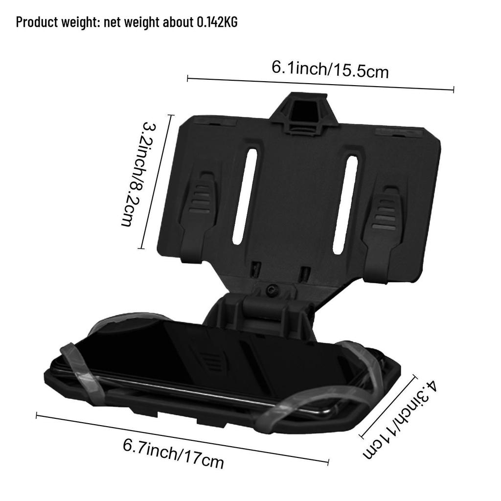 Universell Taktisk Väst Bröstrigg med Telefonhållare & Vikbar Navigationsplatta