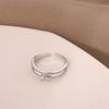 Heart Rings for Women Opening Double Layer Heart Finger Ring Men Wedding Engagement Jewelry Accessories Couple Gift