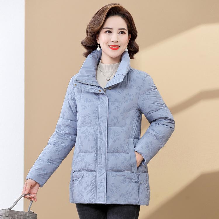Middle-aged and Elderly Women's Winter New Fashion Large-size Middle-aged Mother's Winter Down Jacket Elderly Thickened Cotton Coat Jacket