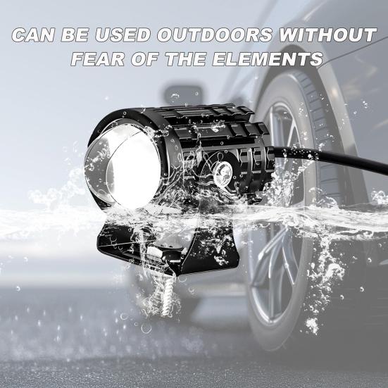 2Pcs Motorcycle Headlight Waterproof LED Spotlights Multi-Mode Switch LED Driving Fog Lights for Car Truck ATV Tractor