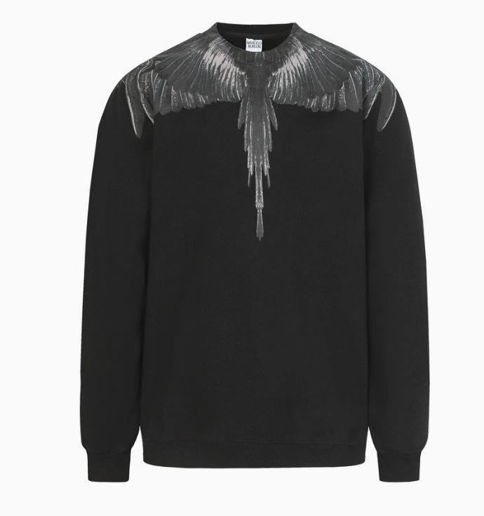 Felpa con cappuccio Marcelo Trendy Feathered Wings: Felpa girocollo unisex con motivo a fulmini e serpenti multicolore Phantom Wings.