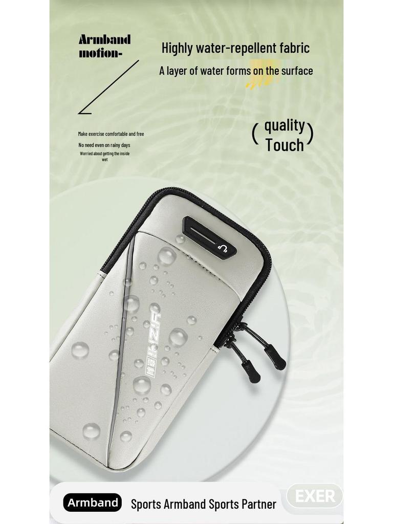 Waterproof Sports Armband for Phones - Thin Fitness Sleeve & Wrist Bag for Men and Women