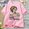 Mehr Stolz Weniger Vorurteile T-Shirt LGBTQ T-Shirt Pride Month LGBTQ T-Shirt Freizeit Baumwolle Kurzarm Rundhals Damen Kleidung