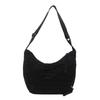 Zipper Leopard Print Crossbody Bag Large Capacity Adjustable Strap Dumpling Bag Polyester Lightweight Shoulder Pouch Women