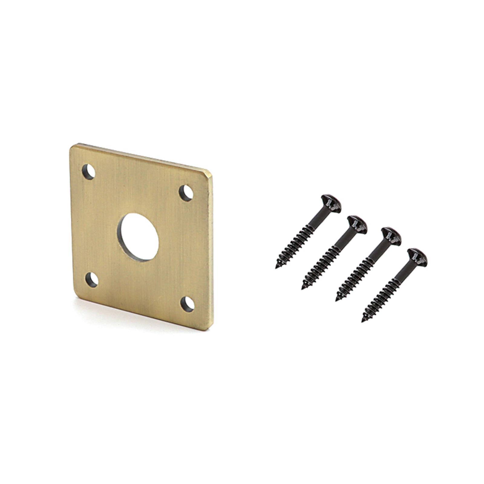 

Square Jackplate Replacement Metal Flat Base Bottom Jacks Plate with Mounting Screws for Electric Guitar Electric Bass 1