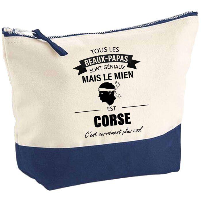 Trousse de maquillage - PLANETEE - Beau-Papa Corse - Grand format - Coton - Impression HD française
