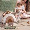 Woven Cotton Rope Baby Diaper Organizer Newborn Essentials Diaper Storage Bag Diaper Basket
