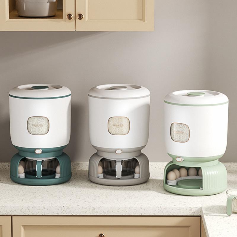 Reiseimer mit großem Fassungsvermögen für den Haushalt, feuchtigkeitsbeständiger Getreidespender, Küchenorganizer, versiegelte transparente Reisaufbewahrungsbox