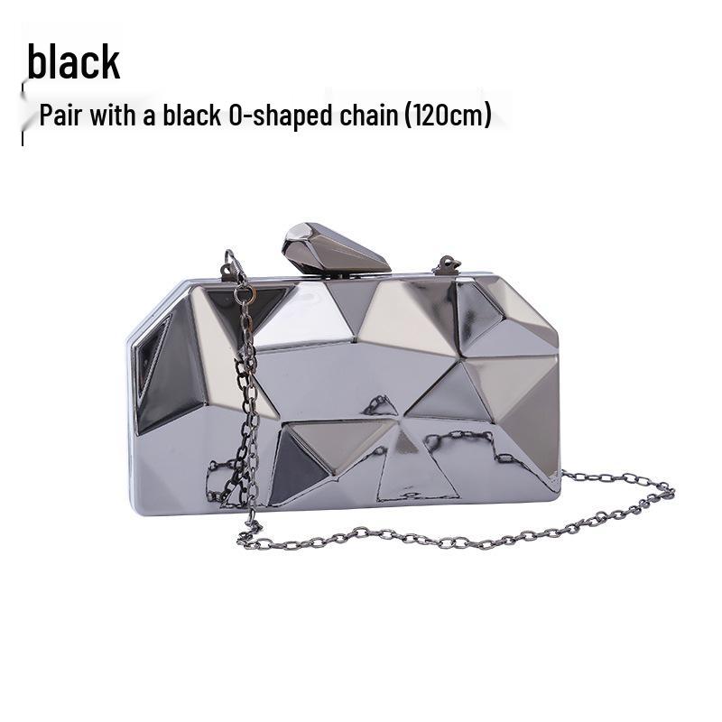 Pailletten-Clutch mit Eisen-Schnalle für Damen - Abend-Handtasche