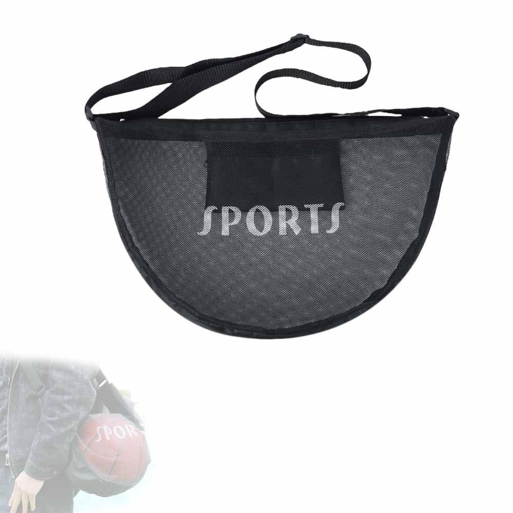 

KASELIN Portable Shoulder for Basketballs and Crossbody Easy to Basketball Ball Perfect for and Outdoor Sports Practice Soccer/Ball Net, Bag, 49x34cm, чёрный