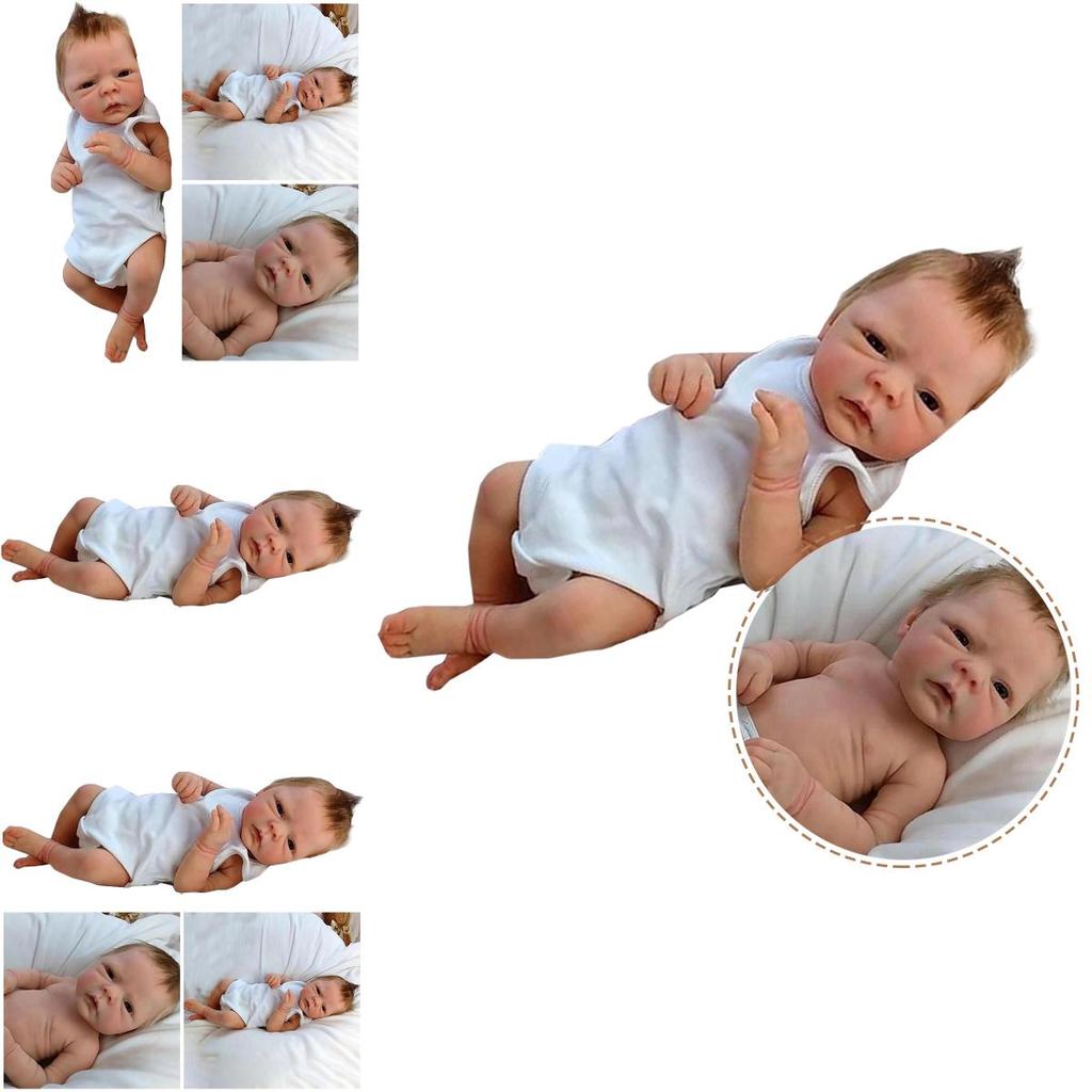Lifelike 18-inch Reborn Baby Doll Handmade Silicone Body Safe And Non-toxic Perfect Gift For Kids