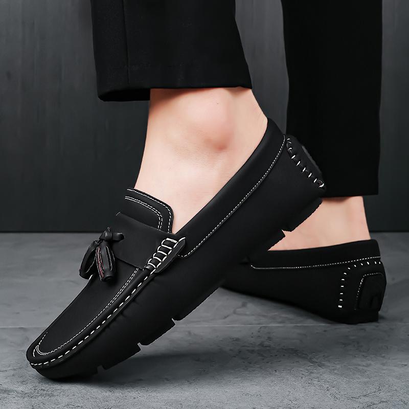 Man's Luxury Brand Loafers Sneakers 46 Comfortable High Quality Men Casual Shoes Fashion Genuine Leather Suede Moccasins Flat Dr