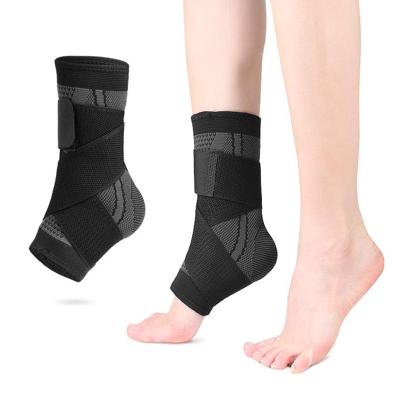 Pressurized Anti-winding Ankle Guard Breathable Strap Fixed Protective Gear Nylon Knitted Adjustable Sports Ankle Guard