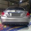 Mercedes W205 Sport Model C63 Style Rear Diffuser Tailpipe Upgrade for C180L, 200L, 260L AMG Exhaust.