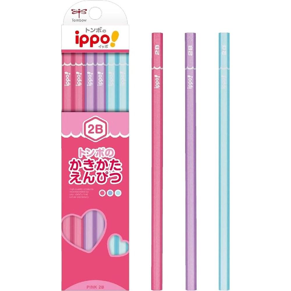 Tombow Ippo! 2B Plain Pencil Pink KB-KPW04-2B