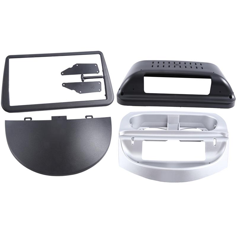 

Car Fascia Radio Panel Plastic 9 Inch For OPEL COMBO CORSA 2001-2011 Dash Kit tall GPS Facia Console Bezel Adapter Plate-A02G Black Silver