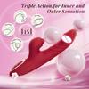 Thrusting Dildo Vibrator Tongue Licking Vaginal Vibrator Sex Toy for Women G Spot Clitoris Nipples Stimulator Famale Masturbator