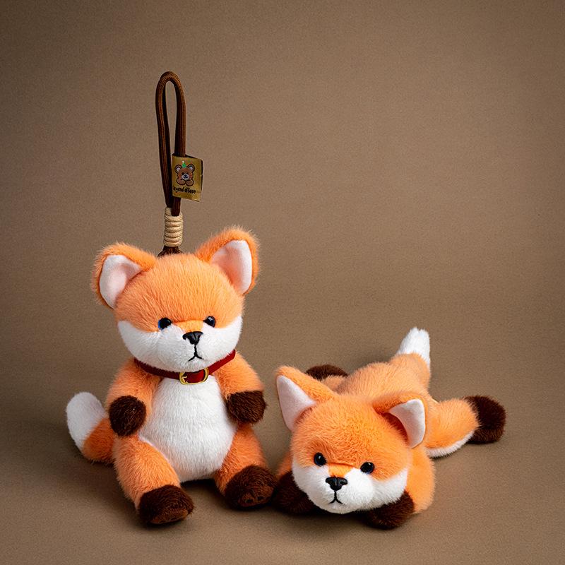 Adorabile Volpe Peluche Tascabile - Regalo Perfetto per Bambine o Ciondolo per Bambola