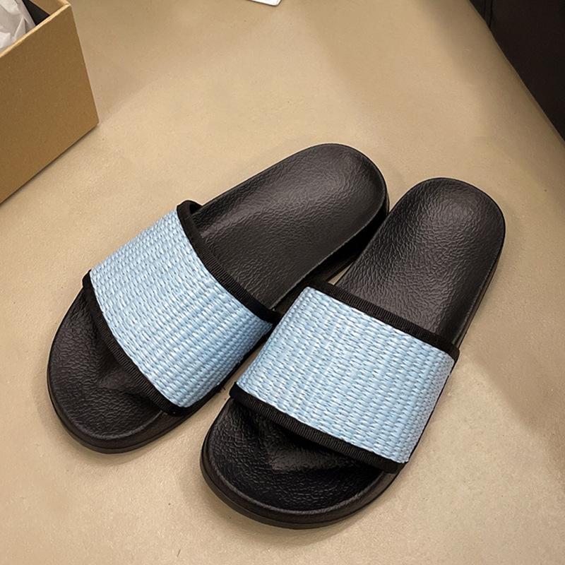 Slippers Women's Summer Wear New Fashion Casual Thick Bottom Non-slip Beach Couple Beach One-word Drag