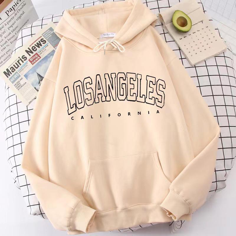 Autumn-Winter Women's Hooded Pullover Sweatshirt, European & American Style, Printed, Plus Size, Loose Fit, Thin Velvet, Trendy Ins.