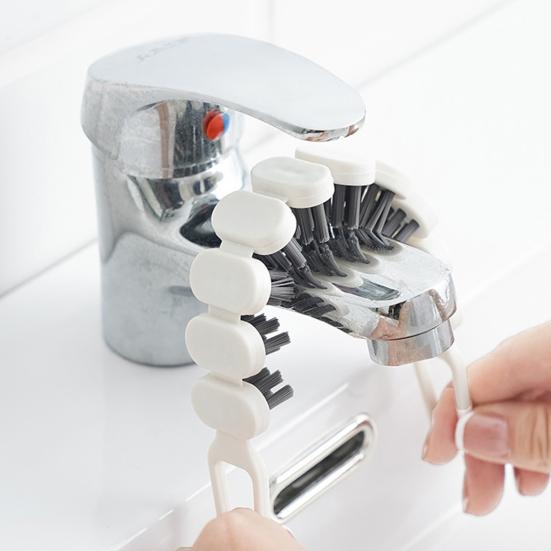 Brosse de Nettoyage Robinet Fissure Carrelage Évier Brosse avec Poils Doux Flexibles Nettoyeur d'Écart Étroit Fenêtre Rails Outil de Nettoyage