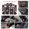 Anti-Slip Gate Slot Mat for Hyundai IONIQ 5 Door Groove Pad Cup Holder Interior Accessories Rubber  12pcs/set