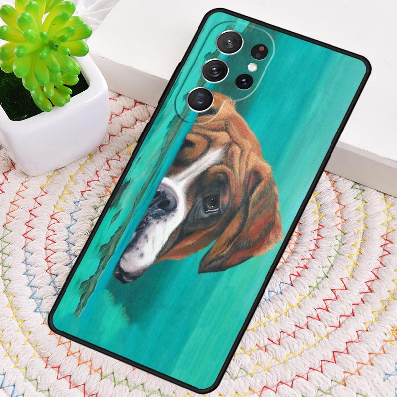 Boxer Dog Phone Case for Samsung Galaxy note 10 pro S26 Ultra S23 S24 FE S25 S21 S22 PLUS shockproof Cove