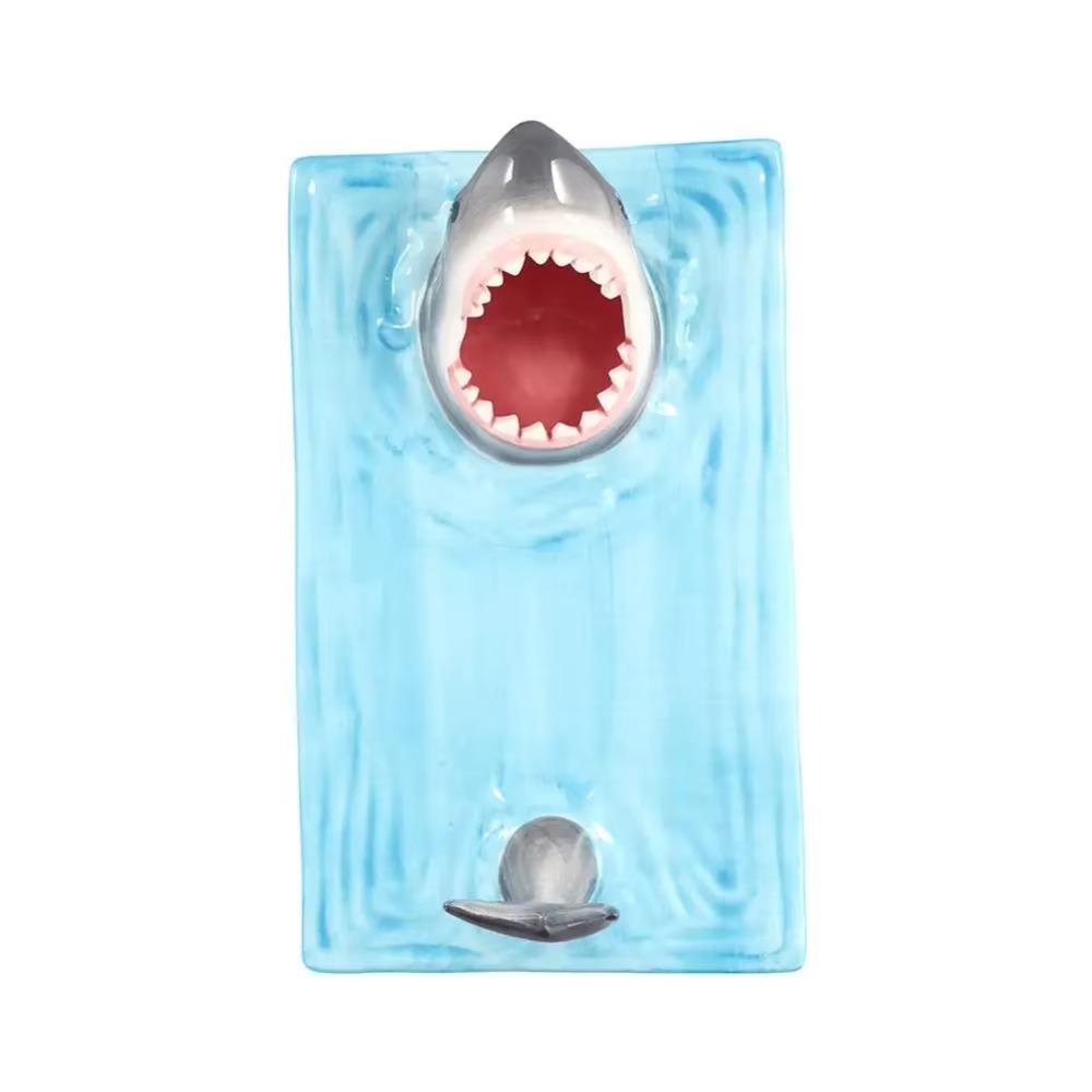 Japanese Style Sushi Serving Plate Independent Sauce Area Dumpling Plate Shark Ceramic Plate  Meal