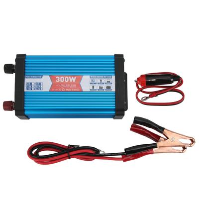 Car Power Inverter Pure Sine Wave 300W Continuous Dual USB with Digital Display for Home Boats Cabins Buses 12V To 220V
