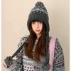 Elastic Thermally Fleece Hat Nordic Pattern Lightweight Cold Weather Headwear Elastic Winter Beanies For Travel