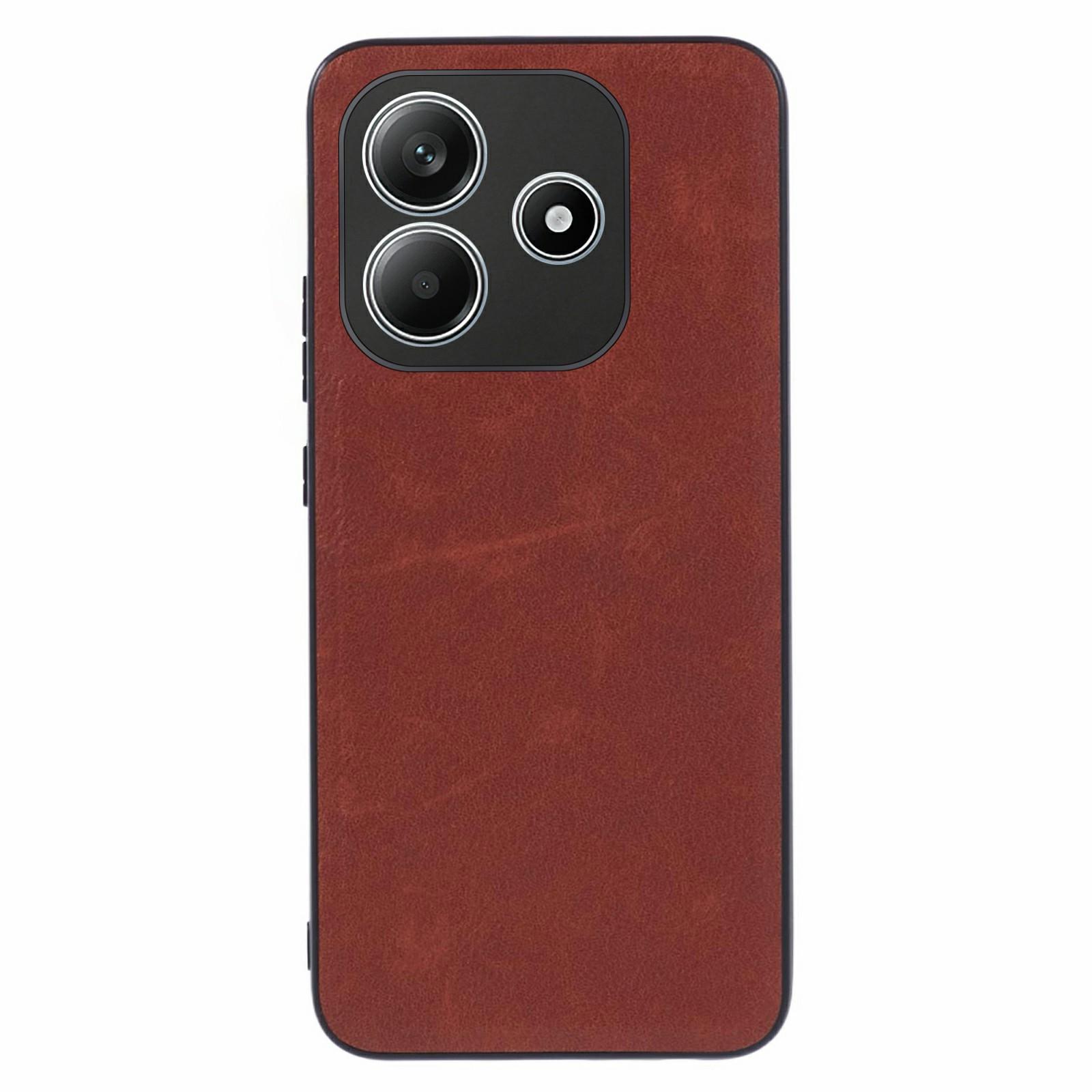 

Чохол для Xiaomi Redmi Note 14 5G Ретро Шкіряне Покриття PC+TPU Чохол для Телефону Brown