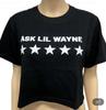 European and American style women's clothing new INS personalized street letter printing short navel short-sleeved T-shirt top