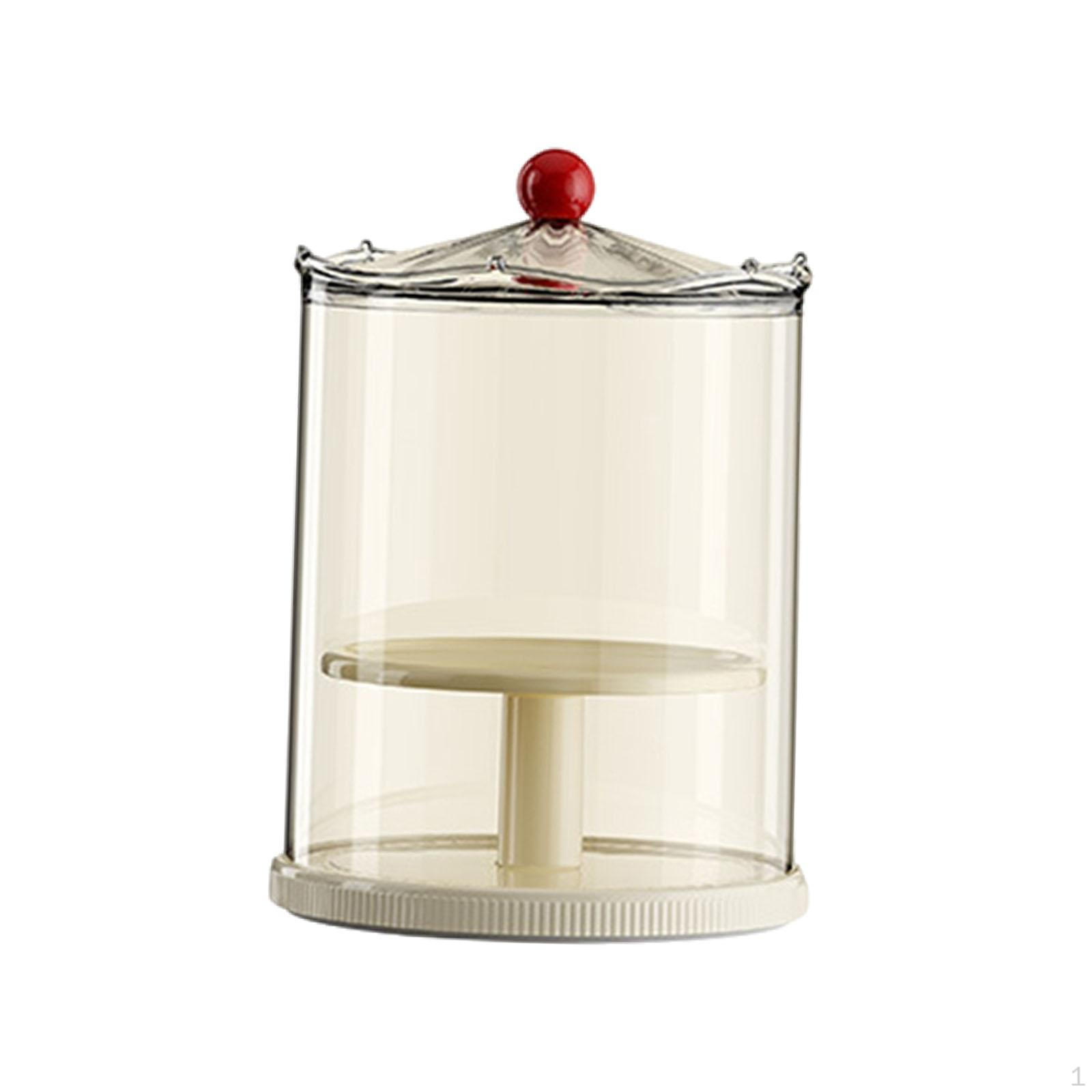 

Figure Display Case 360° Rotating All Round, Double Layer Lift Holder Clear for Anime Characters