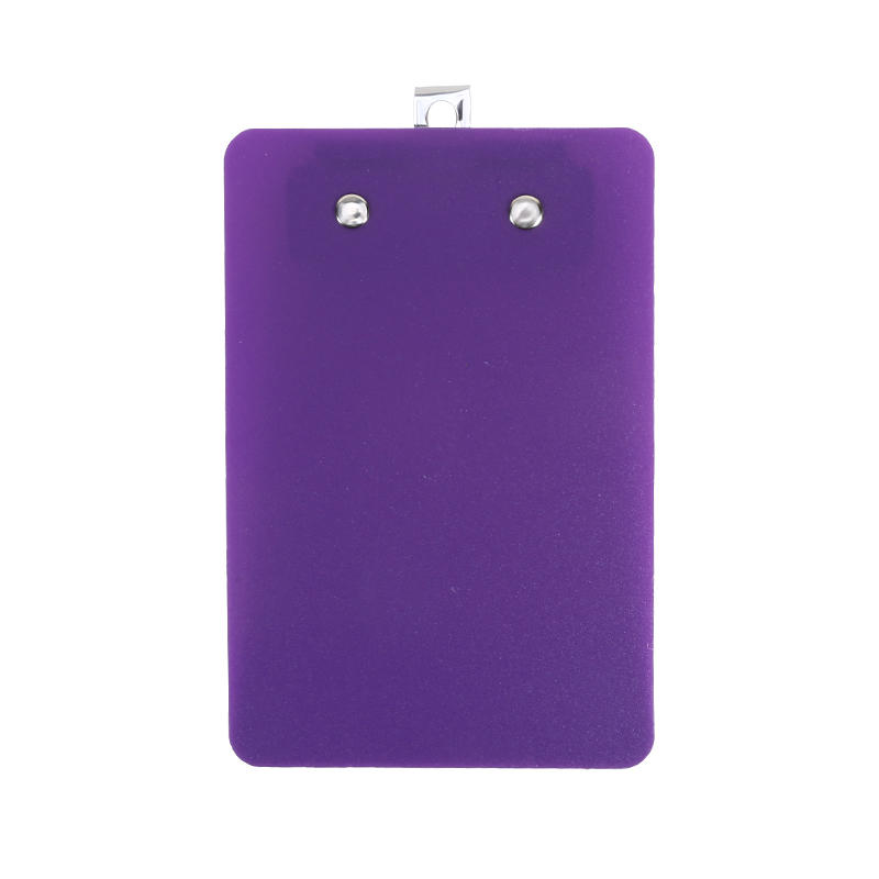 A7 Frosted Color Transparent Mini Clipboard with Clip for Sticky Notes Portable Writing Board Document Holder Small Bill Organizer