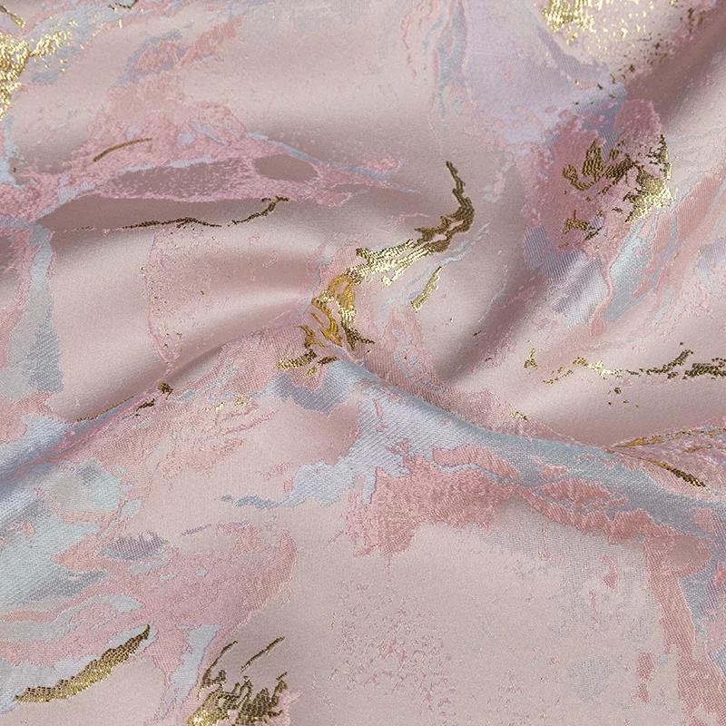 

Ткань в китайском стиле 100x143см, новая дизайнерская ткань для одежды, мраморная парчовая ткань, позолоченная, для самостоятельного пошива пальто, жилета, платья, одежды 50x140cm