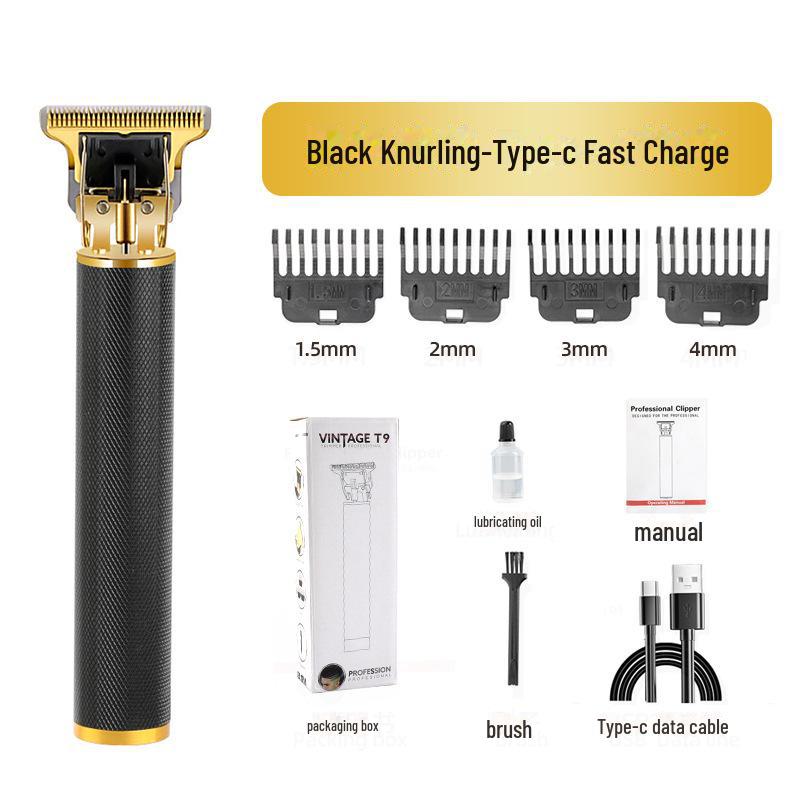 Retro Multifunctional TYPE-C Fast Charging Portable Hair Clipper