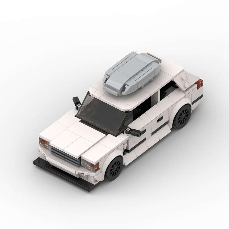 Building Block Compatible With S124 Assembled 8-Grid Car Set, Classic Car Model, Toy Gift Ornament