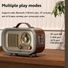 Portable Vintage Radio Retro Rechargable FM AM SW Radios Receiver Wireless Bluetooth Speaker Music Box Support TF Card USB AUX